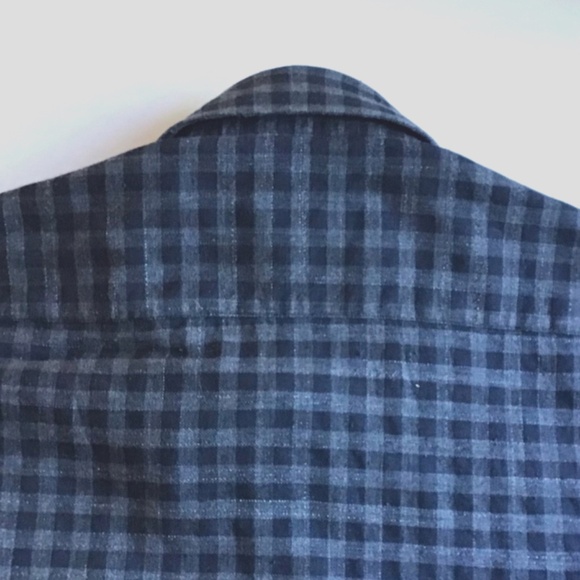 Paul & Shark 2 tone gray colour checkered cotton shirt Sz 40 made in Italy 🇮🇹 - Picture 8 of 11